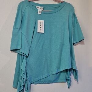 For the Republic shirt  ruffle new XL